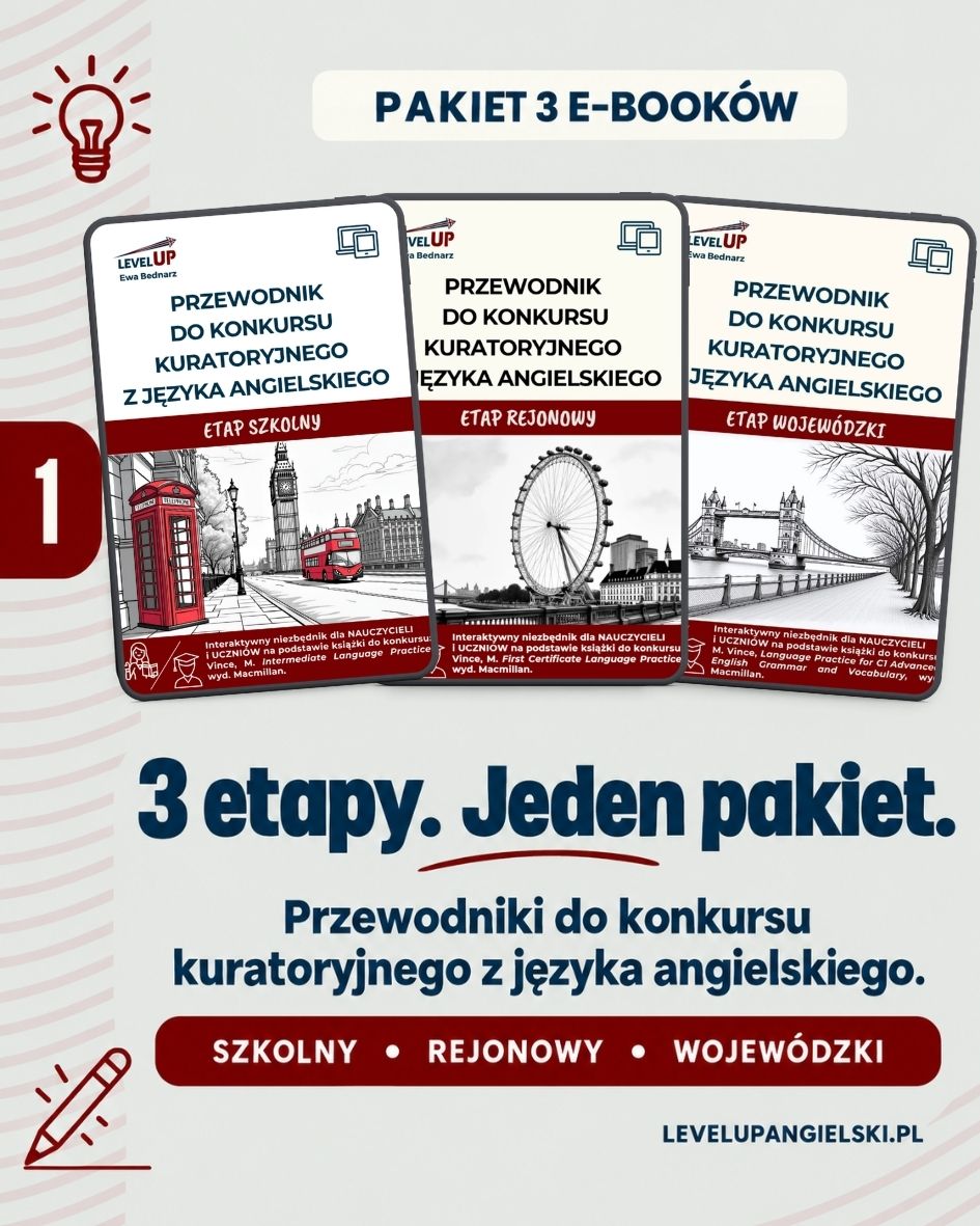 Pakiet przewodników do konkursu kuratoryjnego z języka angielskiego. Etap szkolny, rejonowy i wojewódzki - obrazek 2