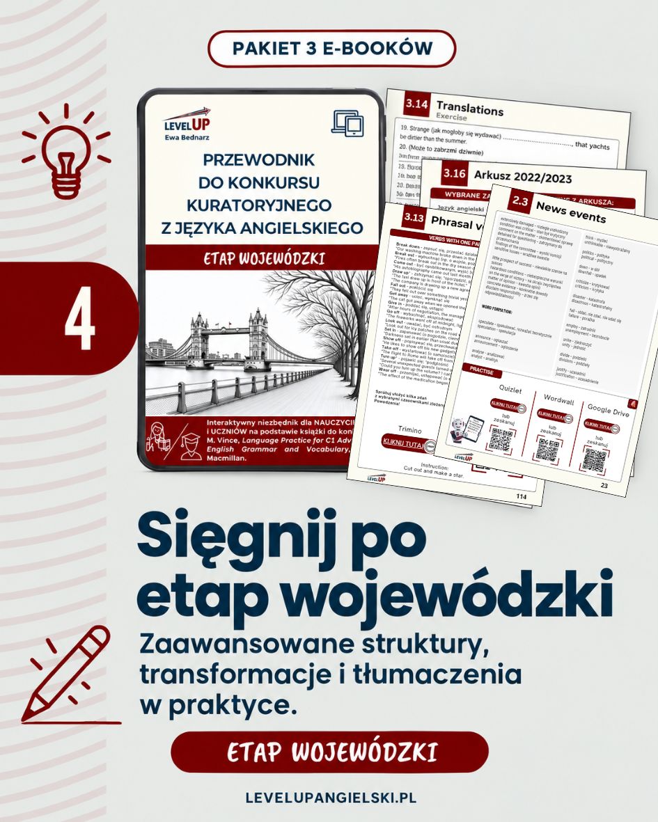 Pakiet przewodników do konkursu kuratoryjnego z języka angielskiego. Etap szkolny, rejonowy i wojewódzki - obrazek 5