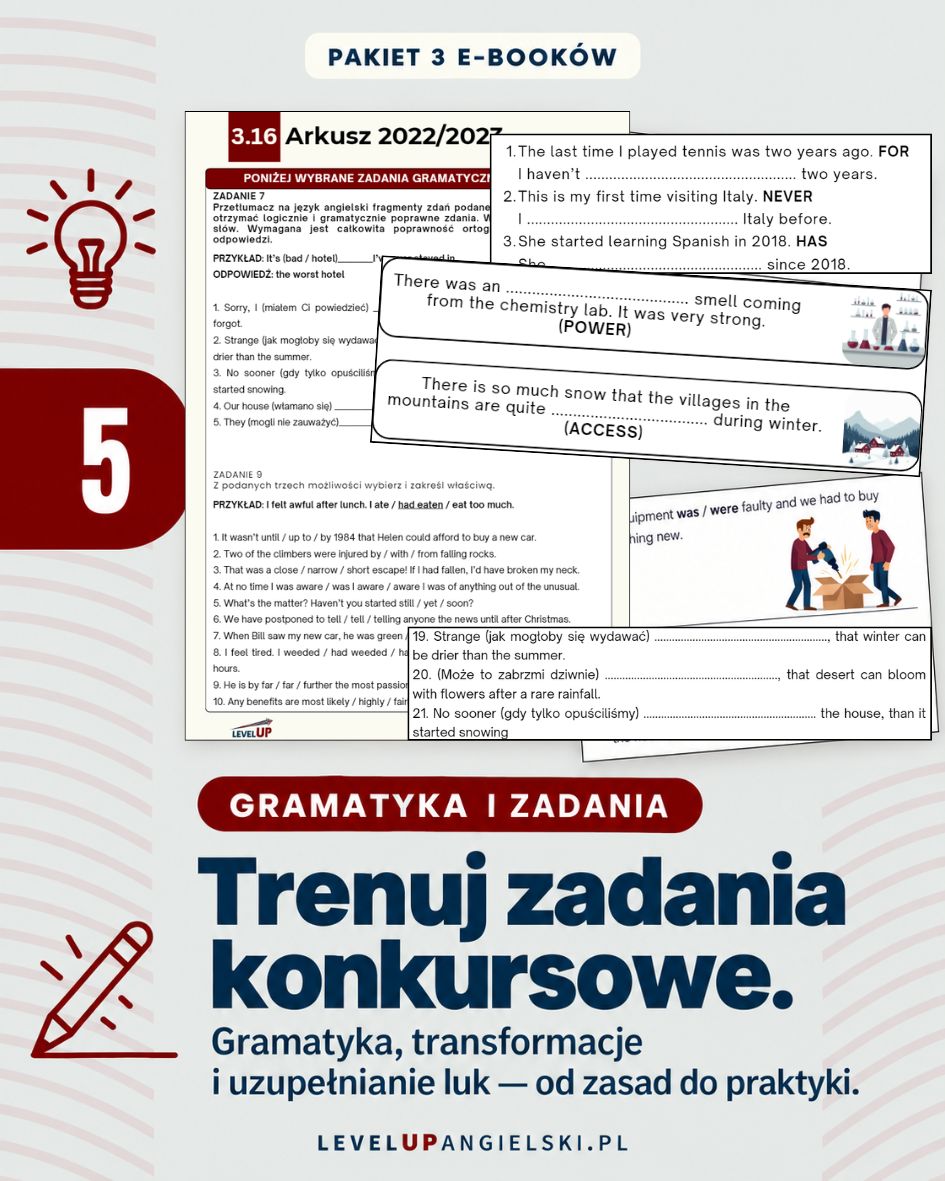 Pakiet przewodników do konkursu kuratoryjnego z języka angielskiego. Etap szkolny, rejonowy i wojewódzki - obrazek 6